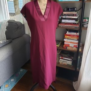 NWT Burgundy Red Ted Baker Sheath Dress Size 3